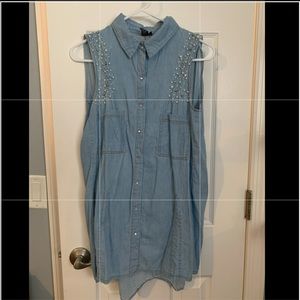 Denim tunic dress